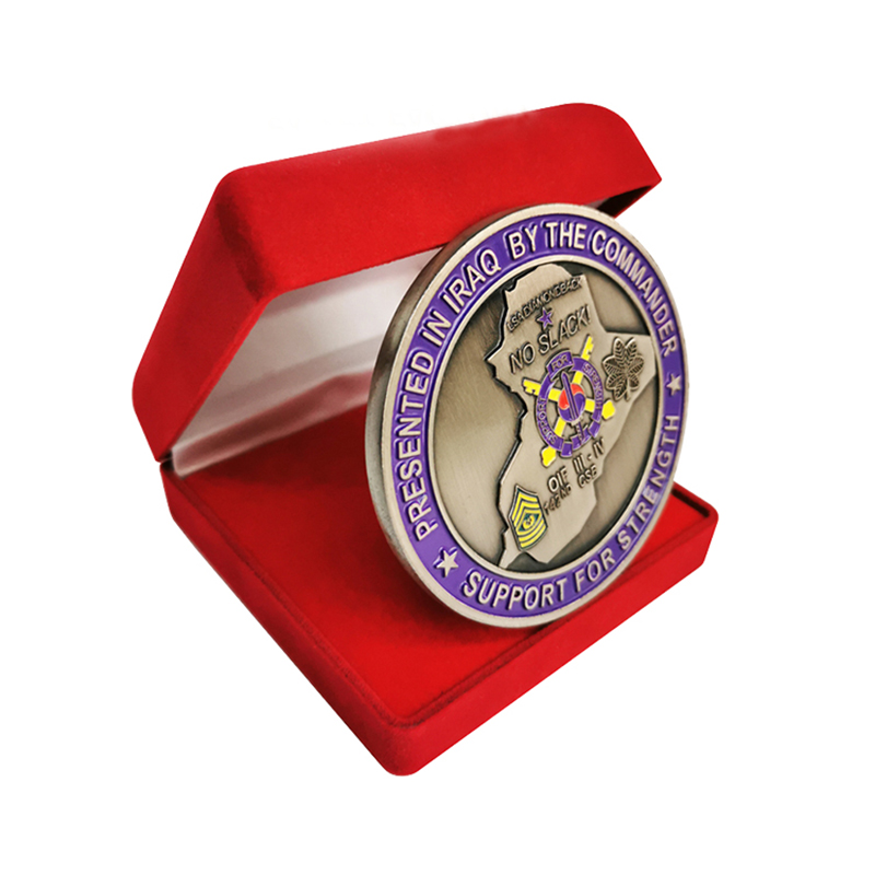 纪念勇气和承诺：第 142 军团保障支援营挑战硬币
