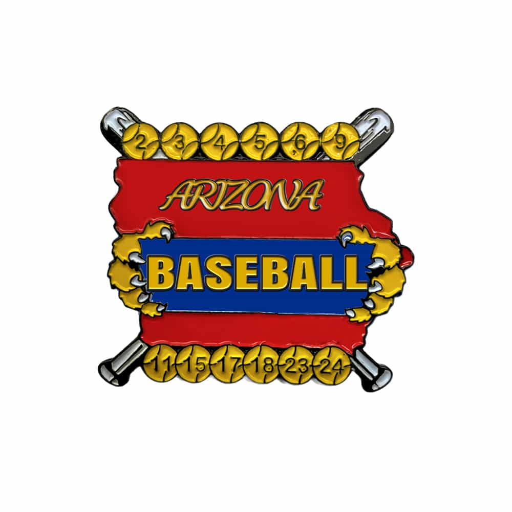 亚利桑那州棒球队纪念徽章：经典棒球运动比赛事俱乐部收藏纪念品